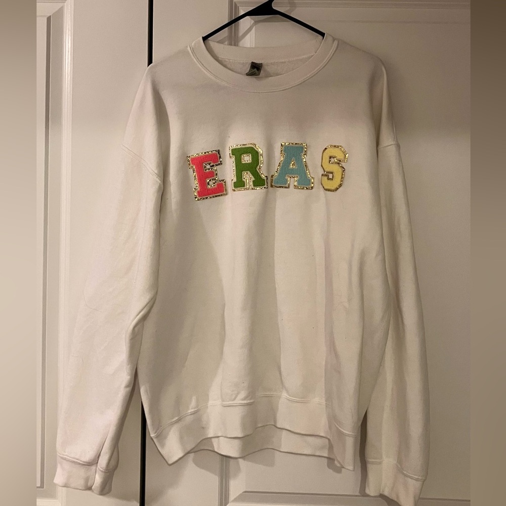 Girl Tribe Co Eras glitter patch sweatshirt